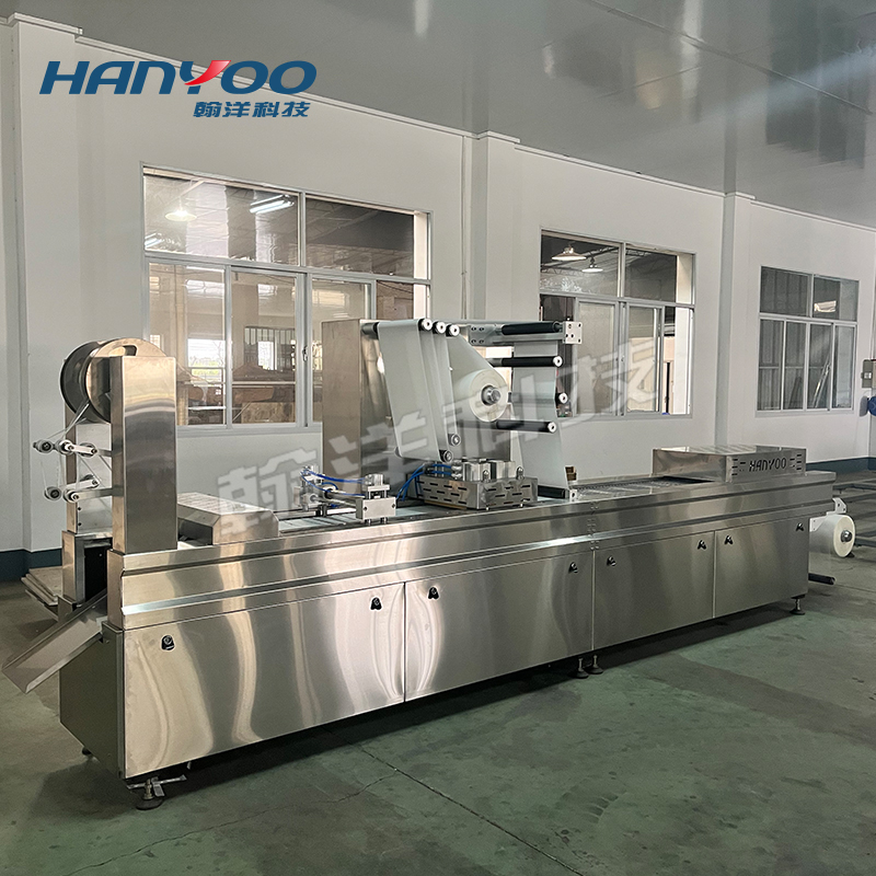 江苏翰洋 食品拉伸膜真空包装机 软双铝拉伸膜真空包装机
